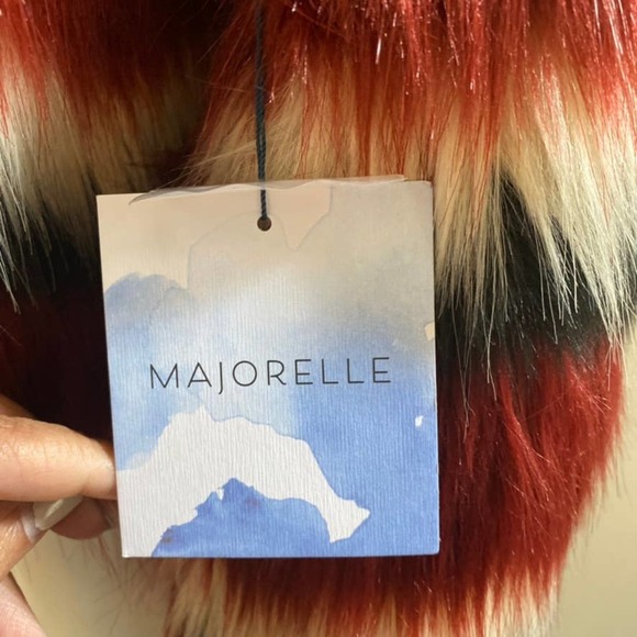 NWT MAJORELLE Luka Faux Fur Coat in Sequoia, Size Small - Picture 8 of 12